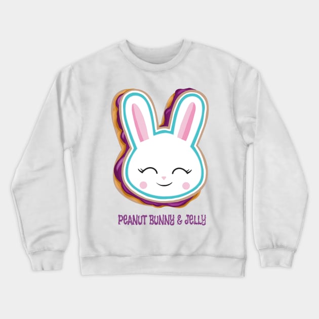 Peanut Bunny and Jelly Crewneck Sweatshirt by LittleBunnySunshine